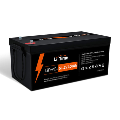 【0% MwSt.】LiTime 51,2V 100Ah LiFePO4 Batterie mit 16 Zellen