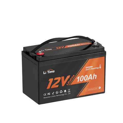 LiTime 12V 100Ah LiFePO4-Batterie mit Heizung