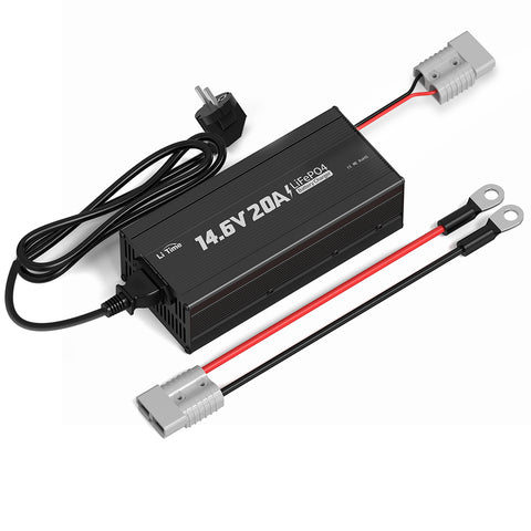 LiTime 14.6V 20A Lithium Batterieladegerät für 12V LiFePO4 Lithium Batterie