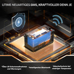 12V 100Ah Batterie für Wohnmobil- Intelligentes 100A BMS