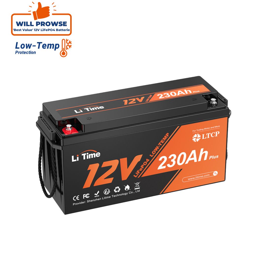 LiTime 12V 230Ah Plus  LiFePO4 Batterie