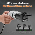 Universal AC-EV ladestasjonsadapter Type 2 på Schuko Connector, ideell for e-sykler, scootere og litiumbatteriladere
