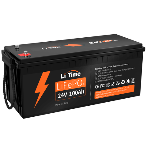LiTime 24V 100Ah Lithium LiFePO4 battery