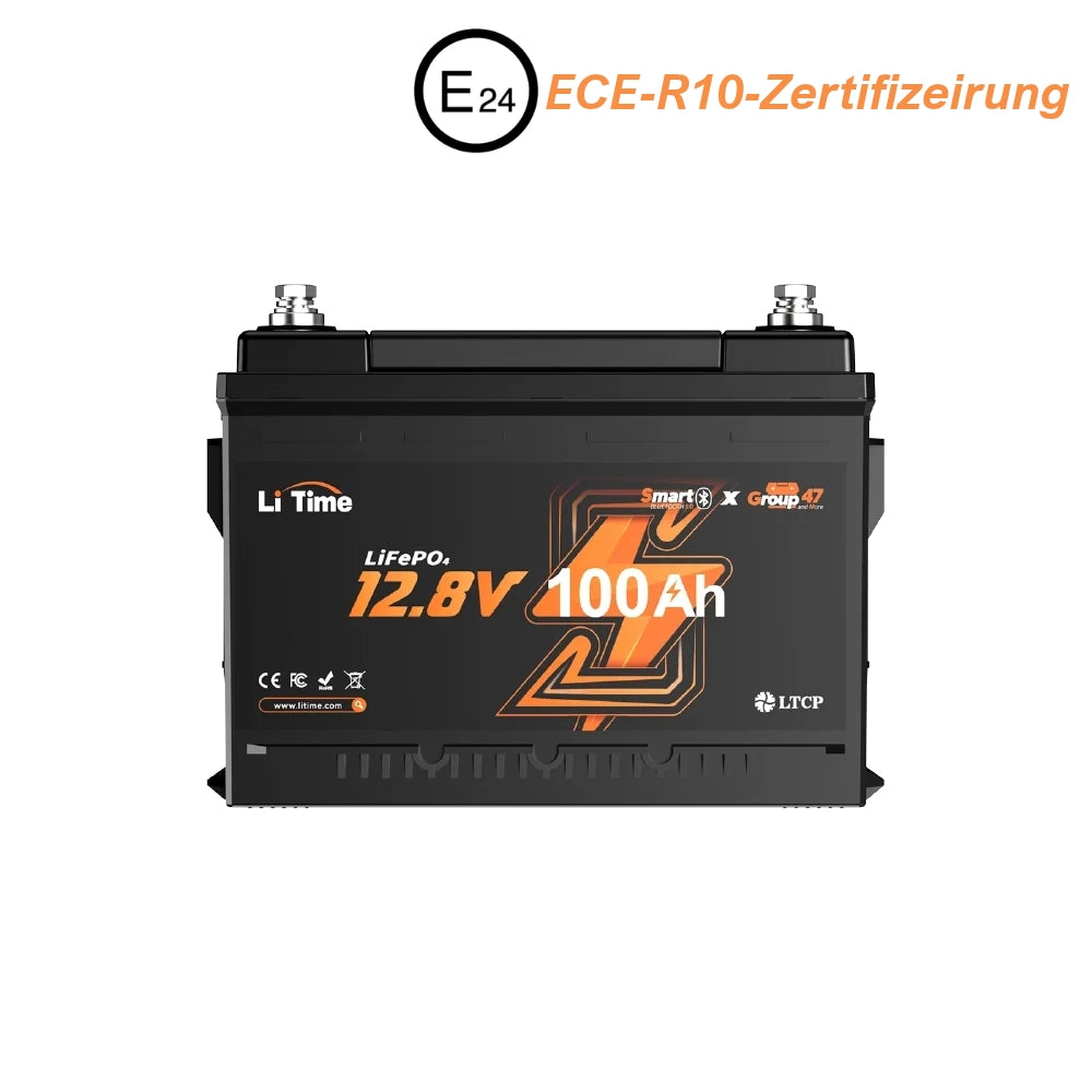 【Newly arrived】12V 100Ah LiFePO4 battery H168 with Bluetooth - ultra-flat for motorhome underseat