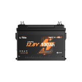 【Nyankommet】 12V 100Ah LiFePO4 batteri H168 med Bluetooth - ultrafladt til autocamper undersædet