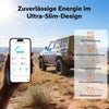 【NOWOŚĆ!】LiTime 12V 100Ah Ultra Slim Smart LiFePO4 z funkcją samonagrzewania i Bluetooth - do samochodów kempingowych, pickupów i samochodów kempingowych