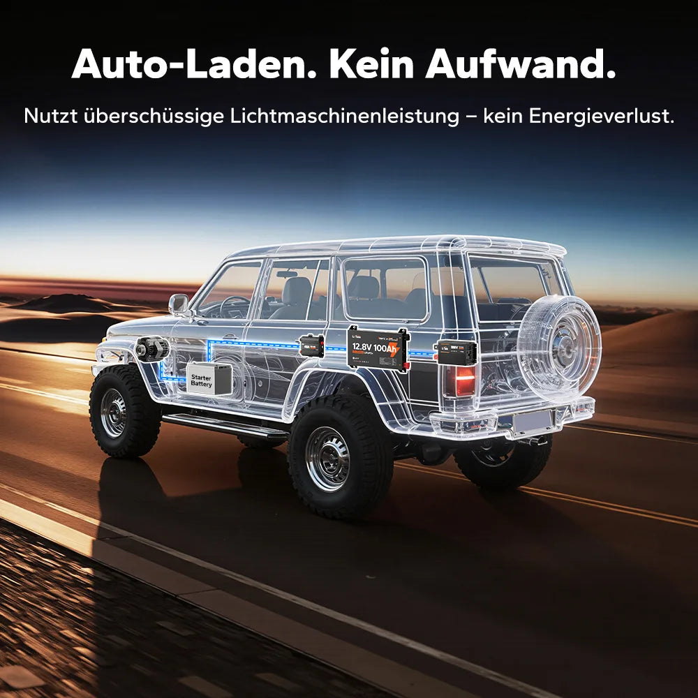 【NEU!】LiTime 12V 100Ah Ultra Slim LiFePO4 mit Bluetooth & Selbsterwärmung – für Wohnmobile, Pickups & Campervans