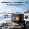 LiTime 12V 165Ah Dual Purpose Batterie mit Batterieschalter für Außenbordmotoren