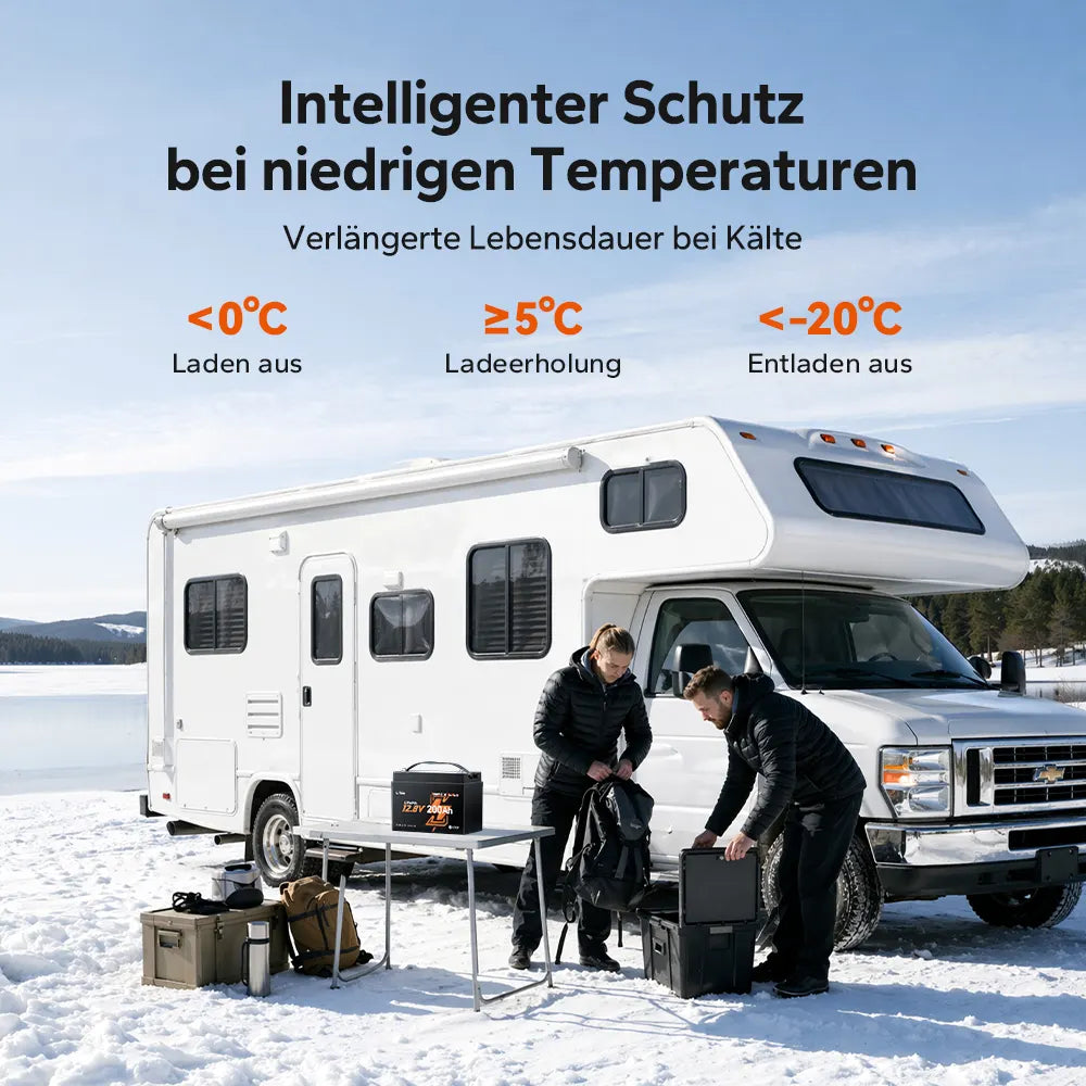 【Nový příchod】 LiTime 12V 200Ah Xtra Mini LiFePO4 baterie s Bluetooth pro RV & Camping | Skvělé buňky pro 6000+ cyklů při 100% DOD
