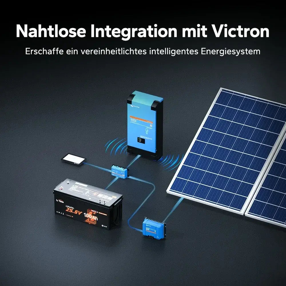LiTime 24V 100Ah Smart ComFlex LiFePO4 – Bluetooth & Victron compatible