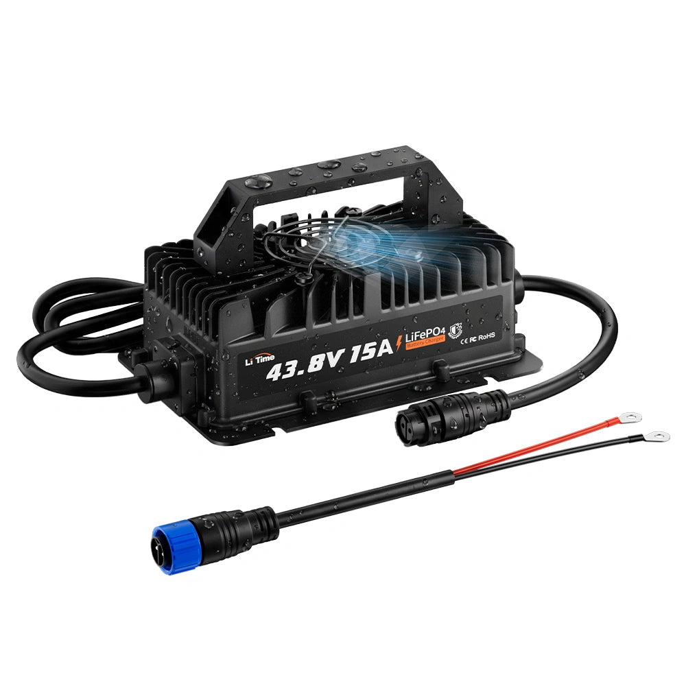LiTime 36V 15A LiFePO4-Batterieladegerät IP66 wasserdicht