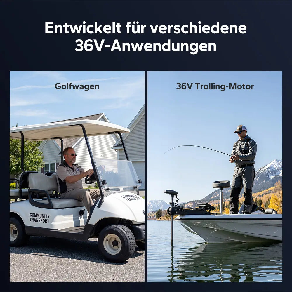 LiTime 36V 15A LiFePO4-Batterieladegerät IP66 wasserdicht
