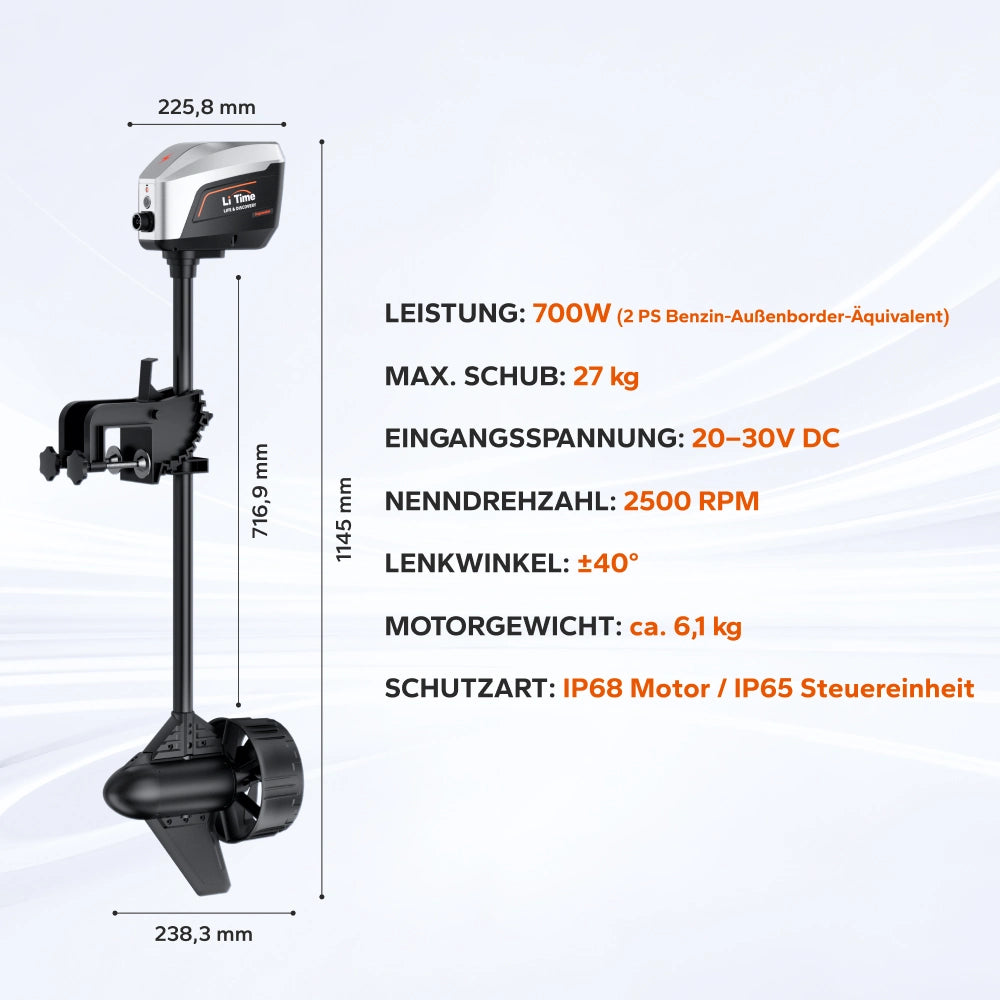 Abmessungen und technische Daten des Argoseeker A1