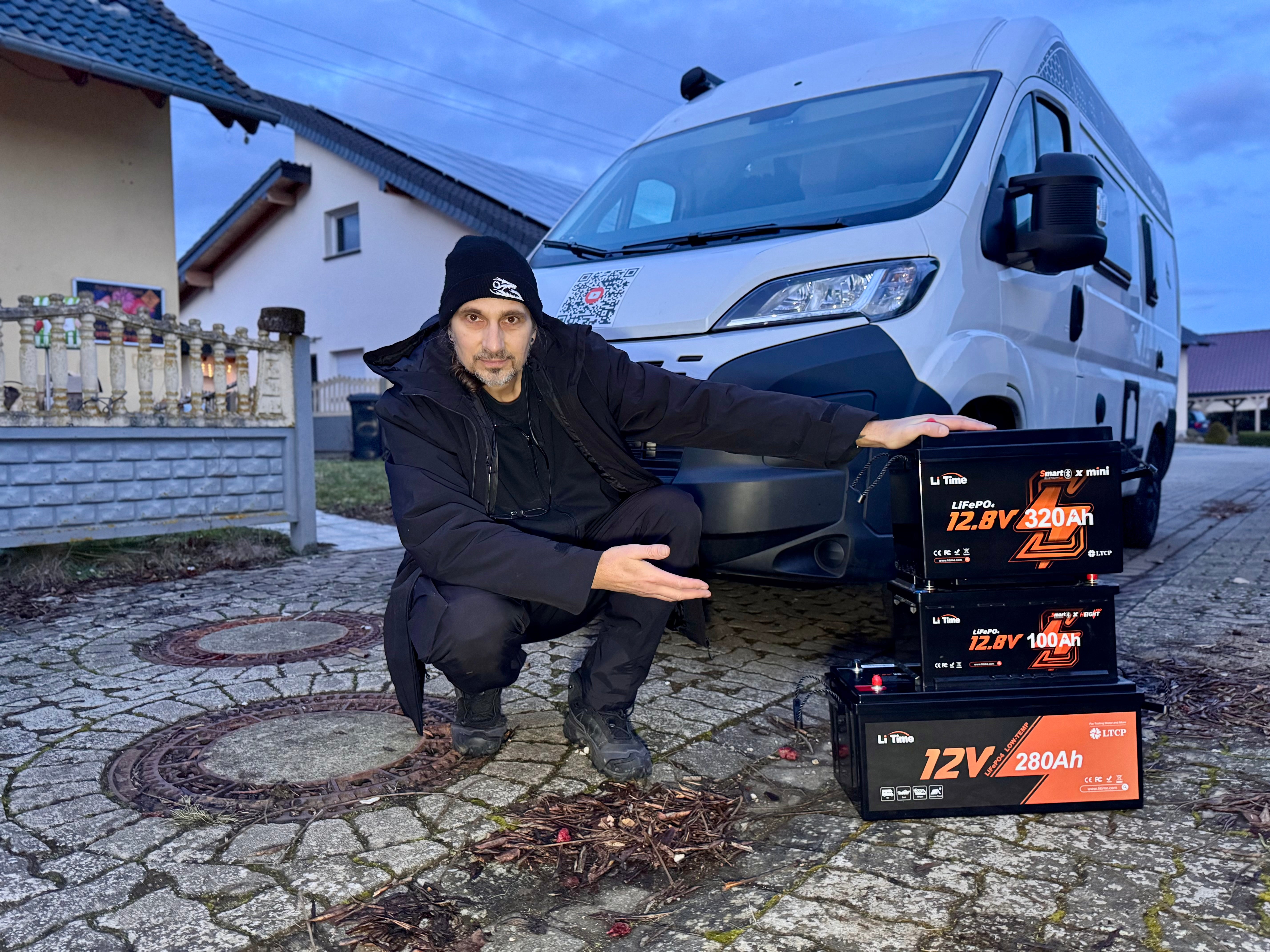 Praxisvergleich im Wohnmobil: <p>100Ah H190 vs. 280Ah vs.320Ah LiFePO4</p>