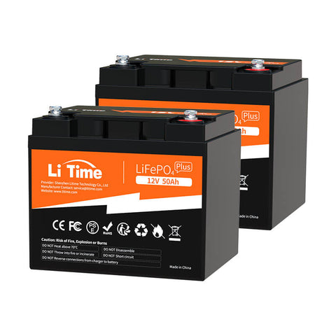 LiTime 12V 50Ah LiFePO4 lithium battery