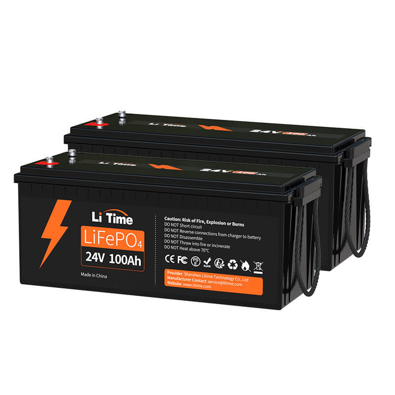 24V 100Ah LiFePO4 Batterie hat max. 2560Wh Energie, die sogar die 2400Wh Energie von 4 12V 100Ah AGM Batterien (24V 100Ah Batteriesystem in 2P2R Konfiguration) übertrifft.