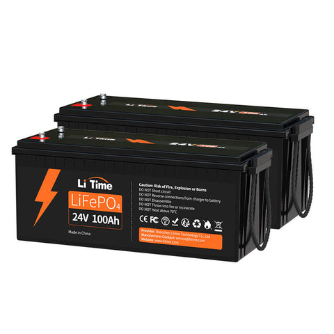 24V 100Ah LiFePO4 Batterie hat max. 2560Wh Energie, die sogar die 2400Wh Energie von 4 12V 100Ah AGM Batterien (24V 100Ah Batteriesystem in 2P2R Konfiguration) übertrifft.