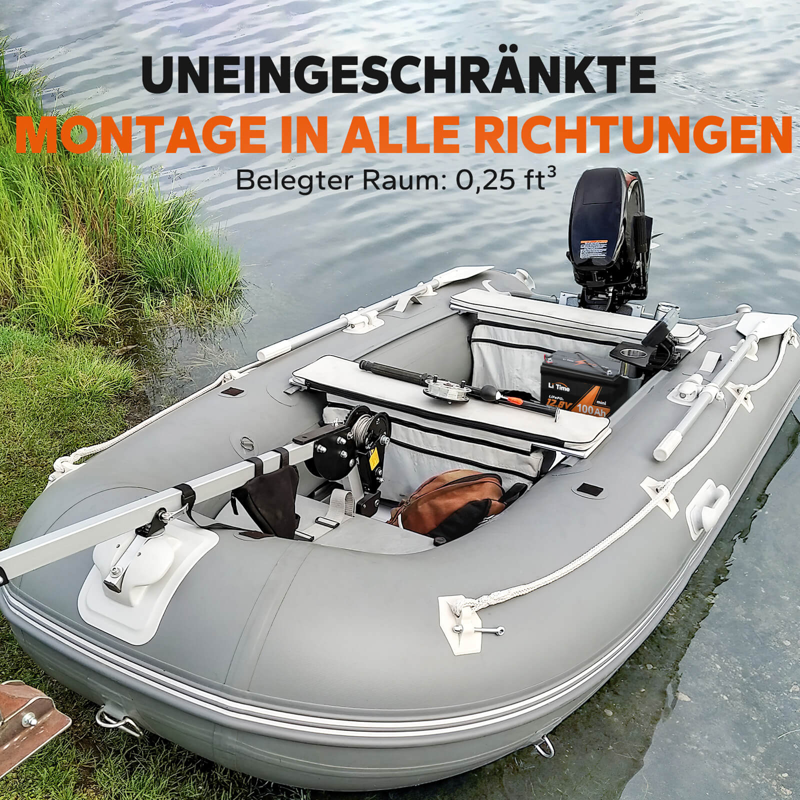 LiTime 2V 100Ah mini Lithium Batterie kann in vielen Szenarien eingesetzt werden.