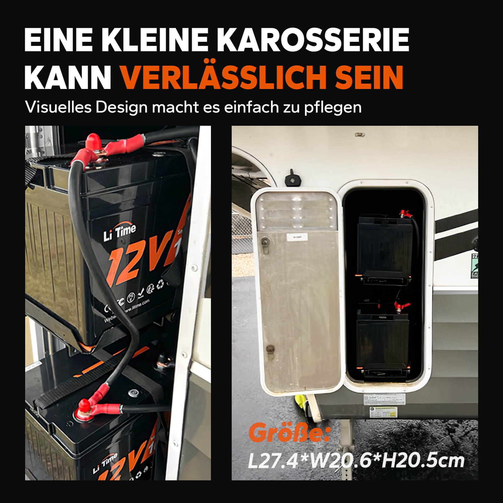 【0% VAT】LiTime 12V 100Ah Smart Lithium LiFePO4 battery (ONLY for residential buildings and ONLY in DEU - Only for customers in Germany)