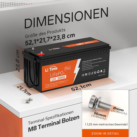 4× akumulatory 12V 200Ah Plus🔥I gratis ładowarka 14,6V 20A dla Ciebie🔥